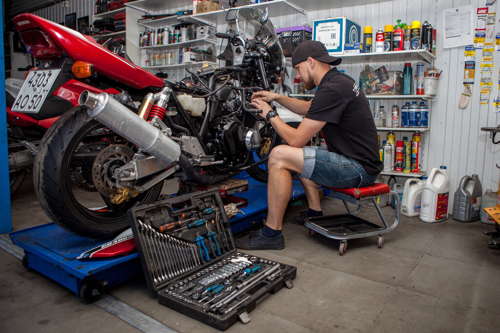 Motorbike Repairs At Durham, UK